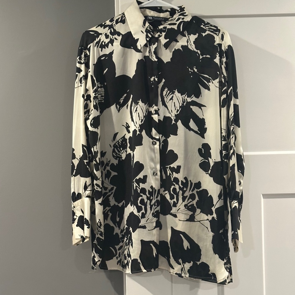 Zara Abstract Print Blouse-S